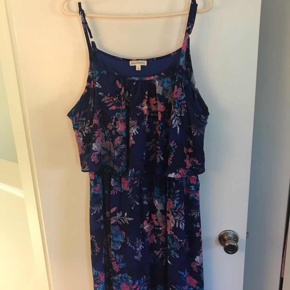 Blue Floral Maxi Dress